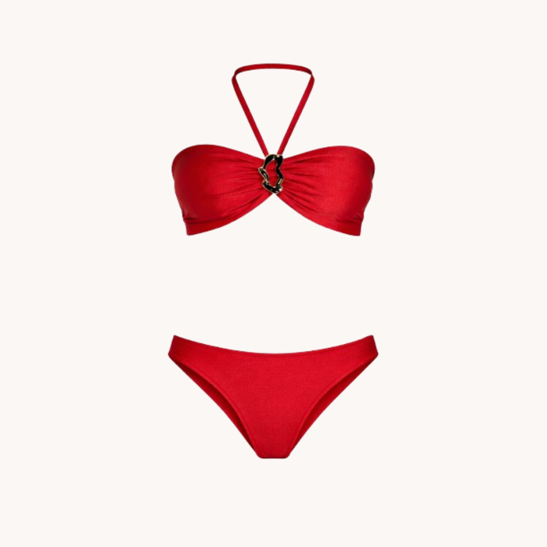 SET BIKINI CARMESI